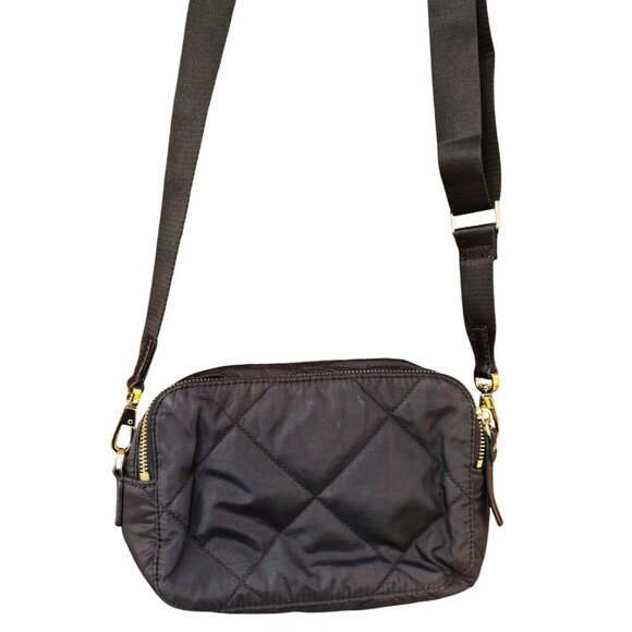 Kate Spade  Purse New York Black Quilted  Nylon Cross Body Bag - Picture 2 of 11